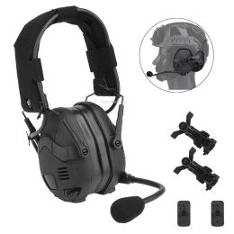 Accessoires Réduction du bruit Casque Bluetooth Bluetooth Airsoft Combat Communication Coffre pour OPS Core Arc Wendy Mlok Helmet Head Mount