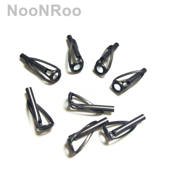 Accesorios Noonroo ln con cañón de pesca de anillo SiC Tops #6 / #8 Color gris Top de punta estándar para colocar 10 piezas / bolsa