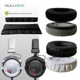 Accessoires Nullkeai Velvet Remplacement Pièces pour Beyerdynamic Custom One Pro Ecorsed Earmuff Bumper Cushion tasses Poui-part