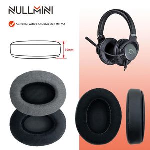 Accessoires NullMini oreillettes de remplacement pour CoolerMaster MH751 MH752, casque en cuir velours, manchon d'écouteurs