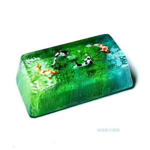 Accessoires OEM Keycap Koi Fish for Backspace Resin Keys MX MECANICAL Clavier Utilisation