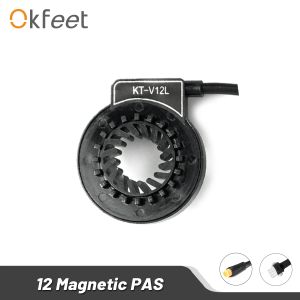 Accessoires Okfeet KT PAS KAnTENG Double Hall 12 Magnetic Point Pedal Assistance Sensor voor elektrische fietsconversiekit