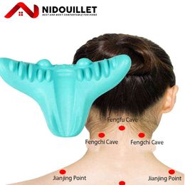 Accessoires Onetwofit nek Schouder Stretcher Relaxer Chiropractic Traction Device Pillow Pain Relief Cervical Alignment 0908