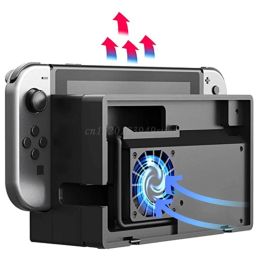 Accessoires Ootdty Externe koelventilator Turbo -koeler voor NS Switch Docking Station Game Console Kit