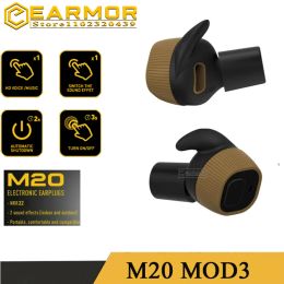 Accessoires OPSmen Original M20 Mod3 Armure d'oreille Armure Electronic Plugs d'oreille Chasse Écouteur tactique NoiseCancelling