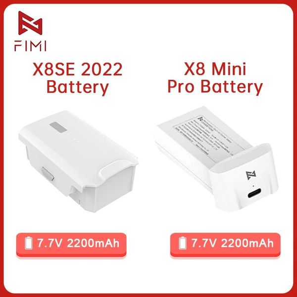 Accesorios Original Fimi X8 Mini Pro batería inteligente 2200mah Vuelo Inteligente Lipo 2s batería para X8se 2022 Drone Rc Drone Accessoires