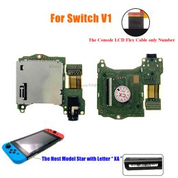 Accessoires Originele vervangende gamekaart Slot Socket Reader Board met koptelefoon headset jack poort voor Nintend Switch V1 V2 Nieuwe console