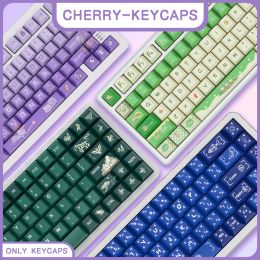 Accessoires Keycaps de thème original Keycap d'anime de profil de cerise pour clavier mécanique de disposition français / espagnol / allemand / coréen / japonais avec ISO