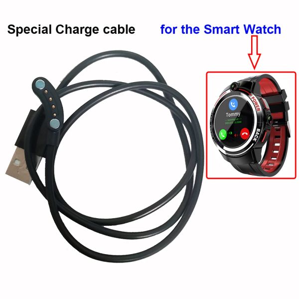 Accessoires Arc de câble de chargeur USB d'origine 4pin pour la montre intelligente Strong magnétique Speed Smartwatch Adaptateur de chargement de câble de charge