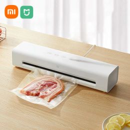 Accessoires origineel xiaomi mijia voedsel vacuüm sealer automatisch voedsel vacuüm sealer verpakkingsmachine met gratis 10 stks vacuümzakken huishouden