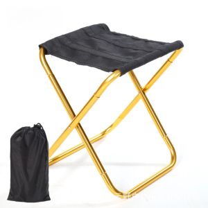 Accessoires Outdoor Hoogwaardige Aluminium Ally Handige opvouwstoel, Picnic Camping Stool Mini Storage Fishing Chair Ultralight Chair