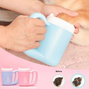 Accessoires Outdoor Draagbare Hond Poot Cleaner Cup Zachte Siliconen Huisdier Schone Borstel Snel Reiniging Poten Modderige Voeten Hond Voet wassen Gereedschap