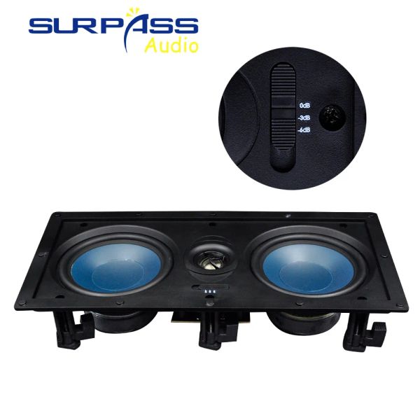 Accesorios Sistema de PA Altavo de altavoz Música 5inchx2 100W Potencia de potencia ABS Plastic Subwoofer Rectangular Techo integrado Altavoz