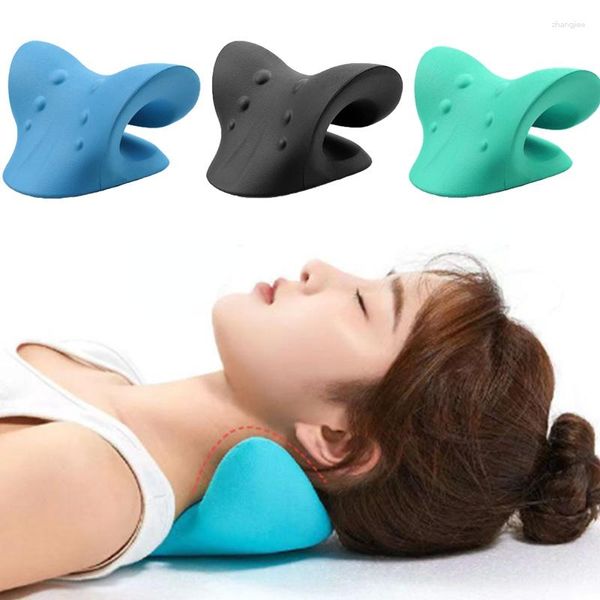 Accessoires dispositif de soulagement de la colonne vertébrale, Traction de la douleur, alignement chiropratique, relaxant Cervical, oreiller, civière d'épaule, Massage du cou