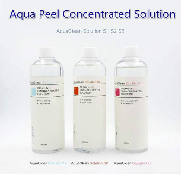 Accessoires Parties Solution de pelage aqua pour 4 dans 1 Bio iontophorèse Spa Machine Hydra Face Oxygène Pulporment Salon de soins de la peau Salon facial USE532