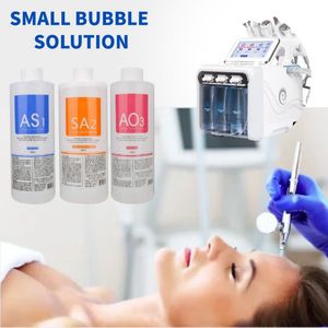 Accessoires pièces AS1 SA2 AO3 bouteille/400 ml peau normale eau de gommage microcristalline essence du visage adaptée aux salons et à la maison