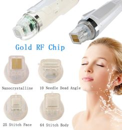 Accessoires Pièces Tête de remplacement jetable RF fractionnée Cartouche d'or Microneedle Microneedling Micro Cartouches d'aiguille Tips477