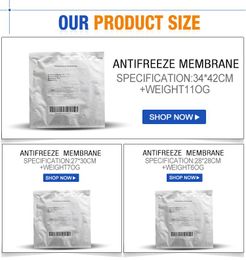 Accessoires Onderdelen Hoge Kwaliteit Anti Freeze Membranen 70G 60G 110G Antifreesing Membraan Anti-vrieskussen voor Cryotherapy Machines