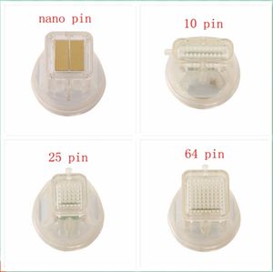 Accessoires Onderdelen Radiofrequentie Machine Microneedle Wegwerp Fractionele Huid Lifting 10Pin 25Pin 64Pin Nano Micro 4 Tips Hoofd Goud Cartr