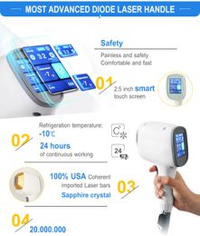 Accessoires onderdelen Update ontwerp 500W 600W 800W 1000W diode laser permanente diode laser ontharing handgreep voor kiezen