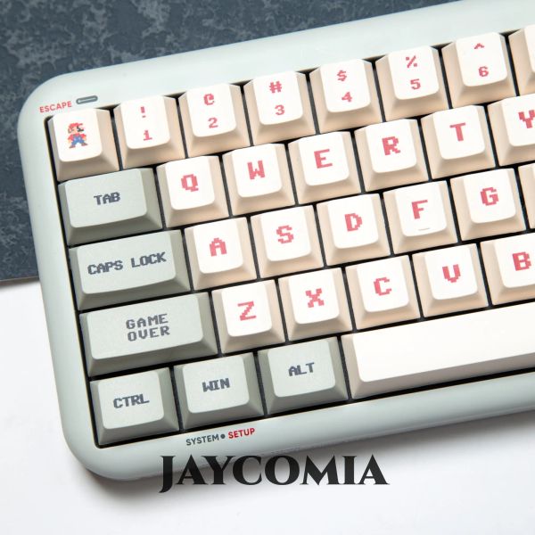 Accesorios PBT Capas de cerezo Dye Sub KeyCap Classic FC 142 Teclas para juegos Mecánicos Tapas de juego de juego de bricolaje personalizado de bricolaje personalizado anime