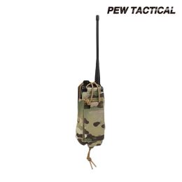 Accessoires Pew Tactical Gridlok Baofeng/Pofung Radio Pouch UV5R UV82 Airsoft Currency HighCapacity Paintball Communication Equipment