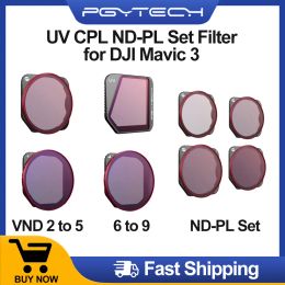 Accessoires PgyTech pour DJI Mavic 3 Vnd Filter UV CPL NDPL Set Filtre 25 69 Arrêt des accessoires professionnels pour Mavic 3 Filtre d'objectif
