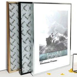 Accessoires cadre Photo cadre d'affiche en métal cadres Photo classiques en aluminium pour tenture murale A3 A4 30x30 cadre de certificat Vcc