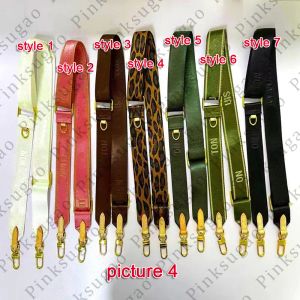 Accessoires roze Sugao schouderbanden handtassen riemen crossbody tape hoogwaardige canvas riemen voor vrouwelijke tassen 14 kleur kies xiaoxu230810