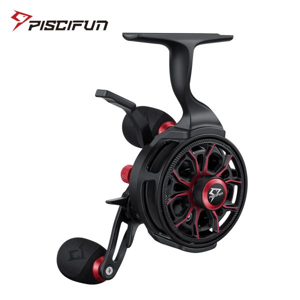 Accessoires Piscifun ICX Carbon Ice Fishing Reels 3.2: 1 Trime à haute vitesse Fall Fall Fall 8 + 1 BB BB Smooth Magnetic Wintic