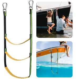 Accessoires Boat Portable Boat Ladder Assist Boarding Rope Extension Fishing Rope Boarding Ladder Swimder Swimder pour les accessoires de bateau à voilier