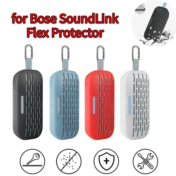 Accesorios Práctico estuche de altavoz de Audio Compatible con Bluetooth carcasa a prueba de golpes para Bose SoundLink Flex accesorio Protector anticaída