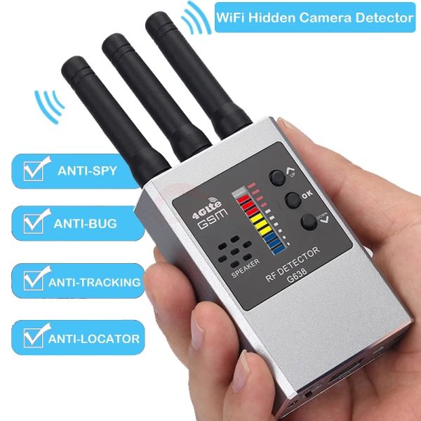 Accesorios Professional Antispy GPS Wireless RF Signal Automatic Wifi Detector Buscador de seguimiento Desarrupador de frecuencias Proteger la seguridad Proteger la seguridad