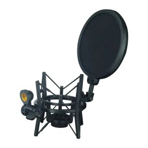 Accessoires Professionele microfoon Studio Shock Mount en Shield Filterscherm voor geluidsopname Karaoke Microfoon Mic PC KTV Zingen