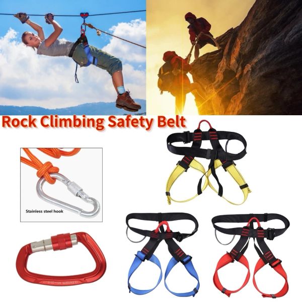 Accessoires Professional Rock Sports Safety Belt Rock Rock Harness Safety Harness for Work in Height Outdoor Survival Equipment