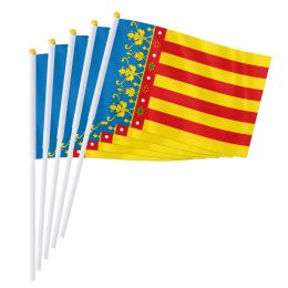 Accessoires Pterosaur 14x21cm Espagne Espagne Espagne Valencia Hand Flag, en particulier Espana Valencia Région autonome de la main de petit drapeau à la main