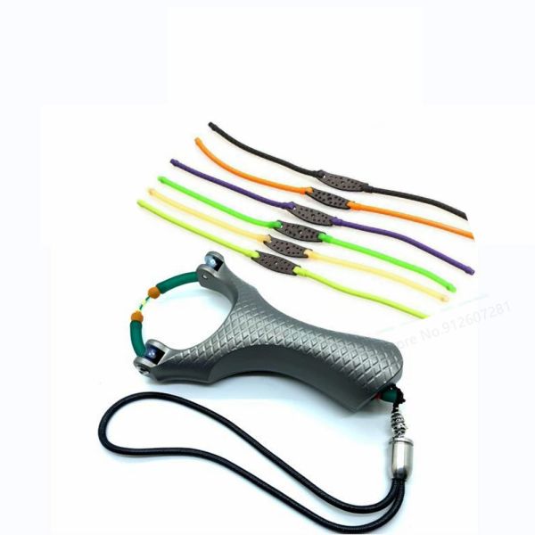 Accesorios Polea Slingshot Shooting Shooting Romo HighPower 2060 3070 2055 Hunting Archery de pesca Violencia Banda elástica Reemplazo