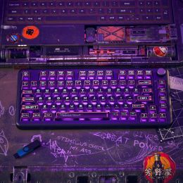 Accessoires Purple Transparent PBT Keycap Keycap Double Cuir Milk C touches de sublimation chaude 117 Asa Deep Mountain Fog 117 Small Set