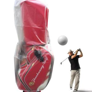 Accesorios PVC Transparent Golf Rain Cover Cape Paquete Mantenga el club y el agarre libre de la lluvia adecuado para todas las bolsas de golf