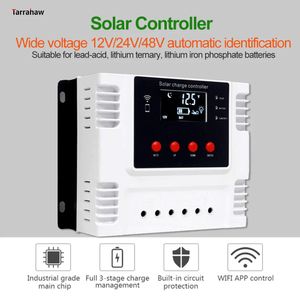 Accesorios PWM Solar Controller 10a 20a 30a 40a 50a 60A Batería Carga y descarga 12V 24V 48V Auto Solar Fotovoltaico Controladores del sistema