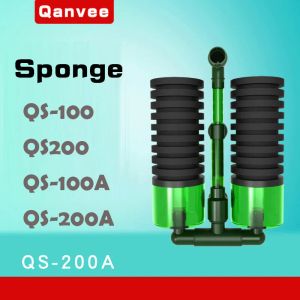 Accessoires Qanvee QS200 Sponge d'eau filtre Media Aquarium Pish Tank Pumple Pompe à air