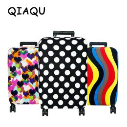 Accessoires Qiaqu Hia Quality Fashion Travel Elasticity Buggage Cover Protective Suitcase Cover chariot Couverture de poussière de bagages de voyage