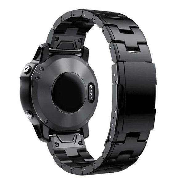 Accessoires Bracelet de montre en métal titane à ajustement rapide 22 mm 26 mm pour bracelet de montre Garmin Fenix 7X 7 Solar / 6 Pro / 5 Plus/ Instinct/epix Gen 2