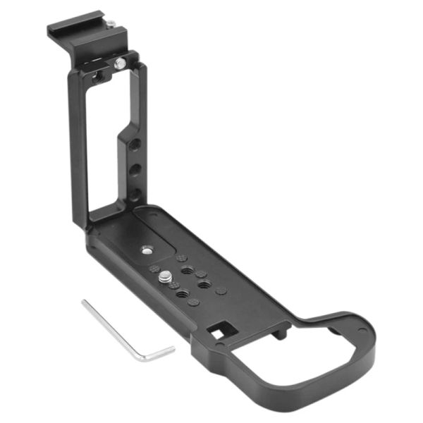 Accessoires Release rapide L Plaque verticale SHORT Hand Grip Halder Bracket avec hotshoe pour la caméra Fujifilm GFX100S GFX50SII