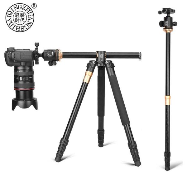 Accessoires QZSD Q999H ALLUME PORTABLE ALLIAGE CAME TRIPOD VIDÉO MONOPODE PROFESSIONNABLE TROPOD HORIZONAL TRÉPOLES HORIZONAL