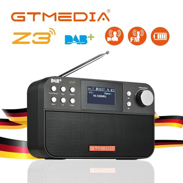 Accesorios Radio Receptor Gtmedia Z3/z3b Portátil Digital Dab Estéreo/rds Radio Multibanda Altavoz Tft Monocromo/Pantalla Lcd A Color