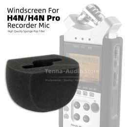 Accessoires Enterreurs de pare-brise Microphone Sponge Couverture pour Zoom H4N H 4 H4 N 4N Pro enregistrement Pen Handy Mic Pop Filtre Écran
