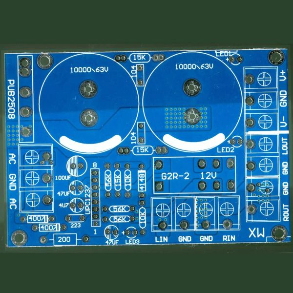 Accessoires Rectifier et filtre Alimentation avec protection de corne intégrée pour la carte PCB de l'amplificateur d'alimentation post-étape PCB vide