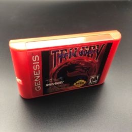 Accessoires Red Edition Ultimate Mortal Kombat Trilogy 57 personnes combattant une carte de jeu MD 16 bits pour la console Sega Genesis!