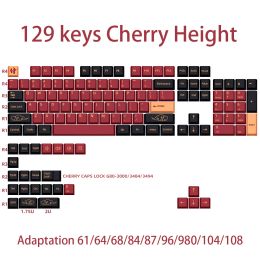 Accesorios Red Samurai KeyCap Japonés inglés PBT Cherry Perfil de teclas Conjuntos para teclado mecánico de teclado Metao Redrim